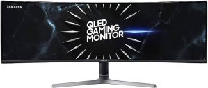 Samsung, 49-Inch, CRG90, Curved, Gaming, Monitor, 120Hz Refresh, Ultrawide Screen, QLED Resolution 4ms
