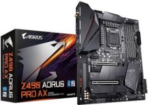 AORUS, Z490 PRO, AX, Motherboard, Intel, LGA1200,Z490,ATX,Intel 2.5G LAN-Direct 12 Phase, Digital Power,Dual M.2,SATA 6Gb-s,-USB 3.2, Gen 2,Intel, WiFi 6