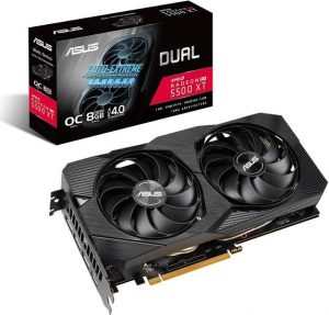 ASUS, DUAL AMD, Radeon, RX 5500XT, Overclocked, O8G, GDDR6