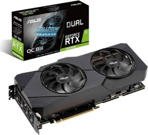 ASUS, Dual, GeForce, RTX 2080, SUPER EVO, V2 OC, edition, 8GB, GDDR6