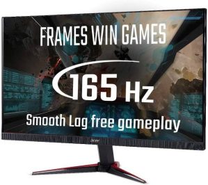 Acer, Nitro, VG240YSbmiipx, 23.8 inch, FHD, Gaming, Monitor, IPS Panel, FreeSync, 165Hz 1ms DP, HDMI, Black