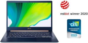 Acer, Swift 5, SF514-54T, 14-inch, Laptop ,Intel Core i7,1065G7, 8GB RAM, 512GB SSD, Full HD Touchscreen Display, Windows 10, Blue