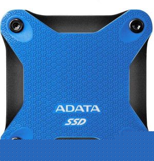 ADATA, SD600Q, 480GB, Ultra-Speed, Portable Durable, External SSD, Up to 440MB/s, 3D, NAND USB3.2 Blue,ASD600Q-480GU31-CBK