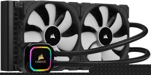 Corsair, iCUE H115i, RGB Pro XT, 280mm Radiator, Dual 140mm PWM Fans, Software Control, Liquid CPU Cooler