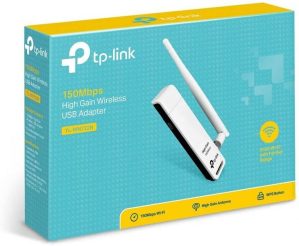 TP-Link, TL-WN722N, 150Mbps, High Gain, Wireless, USB, Adapter, White