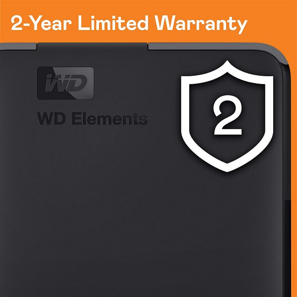 WD 2TB Elements Portable External Hard Drive - USB 3.0 - WDBU6Y0020BBK-WESN  