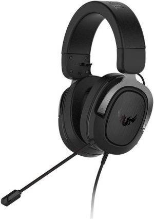 ASUS, TUF H3 Gaming Headset H3, Discord, TeamSpeak Certified,7.1 Surround Sound, Gaming Headphones with Boom Microphone for PC, Playstation 4, Nintendo Switch, Xbox One, Mobile Devices