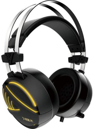 GAMDIAS, Gaming Headset, with 7.1 Virtual Surround Sound, Inline Remote, RGB Lighting & USB Extension Jack (HEBE M1