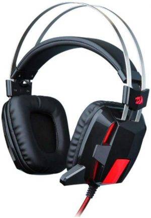 Redragon, H201, Stereo Gaming Headset, for PS4, Xbox One,PC and Smartphones, Over Ear Noise Reduction Gaming Headphone with Mic, Bass Surround, Universal 3.5mm