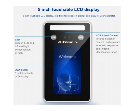 AD-F101W, ADVISION, Visible light facial, Recognition. loqtaa.com,