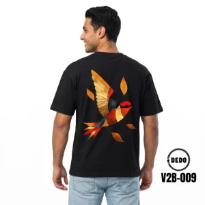 DEDO oversized white T-shirt with premium graphic design