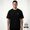 DEDO V2B-002 black T-shirt featuring a subtle DEDO logo on the chest