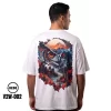 The artwork on the shirt features a vibrant and surreal design using double exposure technology.nature: