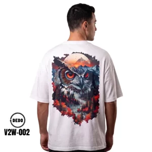 The artwork on the shirt features a vibrant and surreal design using double exposure technology.nature: