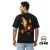 DEDO Black T-Shirt with Colorful Bird Graphic: Wearable Art Blending Style and Freedom- V2B-009