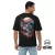 Men’s Black Oversized T-Shirt with Owl Back Print – V2B-002
