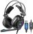AULA, S600, Wired Gaming Headset, 7.1 Surround Sound, with RGB Lighting HD, Noise Cancelling Microphone, Over Ear Earmuffs PC Games Mic Headphones for USB2.0 Jack PS4 Xbox One Laptop Desktop (Black