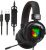 ONIKUMA, K3, Stereo, Gaming Headset, for Xbox One, PC, PS4 Over-Ear Headphones with Noise Canceling Mic, Soft Breathing Earmuffs, LED Light, Mute&Volume Control for Mac Laptop Tablet Smatphone