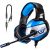 ONIKUMA, K5, Blue, LED, Light Pro Over-Ear 7.1 Surround Sound Noise Cancelling, Gaming Headset, Microphone Bundle, with Headphone Stand for PC, Xbox One, PS4, Nintendo Switch, Mac, Desktop, Laptop, Computer