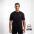 Men’s Black Oversized T-Shirt with Owl Back Print – V2B-002