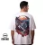 DEDO Oversize White T-Shirt with Mystic Owl Back Graphic – V2W-002